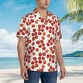 thumbnail image 5 of Goofa Tomato Hawaiian Shirt for Men, Unisex Summer Beach Casual Short Sleeve Button Down Shirts,Aloha Tropical Floral print shirt-Large, 5 of 9