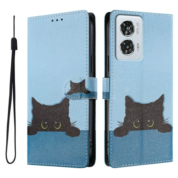 FOXDOCK Funda Tipo Cartera para Motorola Edge 50 Fusion con Soporte y Correa – Diseño de Patrones Lindos
