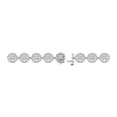 thumbnail image 2 of ARAIYA FINE JEWELRY 10K White Gold Round Shape Diamond Cluster Bracelet (3 1/2 Cttw, I-J Color, I2-I3 Clarity) 9 inch, 2 of 6
