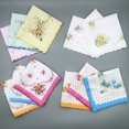 thumbnail image 3 of facefd Cotton Gauze Muslin Square Lovely Gauze Flower Handkerchief Towel Pattern Random, 3 of 6