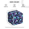 thumbnail image 3 of Kdxio Skull flower tie dye Print Tissue Box Cover,Square Decorative PU Leather Facial Paper Case Organizer Holder Dispenser for Bathroom,Night Stands,Desk,Car 5.2''X5.2''X5.2'', 3 of 6