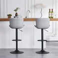 thumbnail image 4 of YOUNIKE Bar Stools 1 PCS Gray Soft Adjustable Swivel Counter Height Stools, 4 of 7