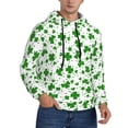thumbnail image 2 of Sikiie St Patrick's Day4 Men's Hoodie, Essentials Hoodie, Sweatshirt, Pullover Hooded Sweatshirt for Men-4X-Large, 2 of 7