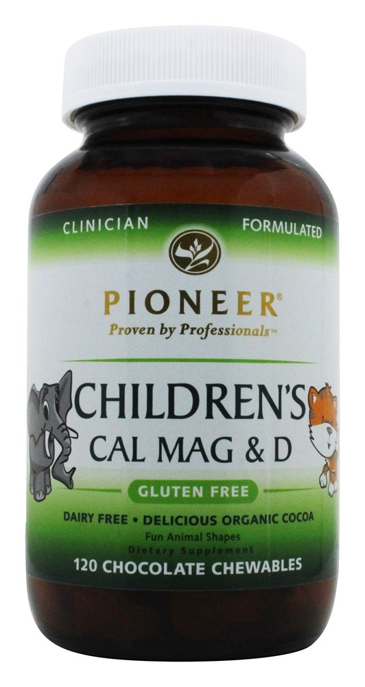 Pioneer Cal Mag & Vitamin D Chewable for Children Chocolate Flavor