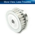 thumbnail image 4 of HUGFEGWE Aluminium Alloy XL 25 Teeth 8mm Inner Bore Diameter Timing Belt Pulley Flange Synchronous Wheel Silver Tone for 3D Printer CNC 1Pcs CJB91-112175, 4 of 7