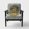 thumbnail image 3 of Designart "Coastal Pastel Seashells II" Upholstered VIntage Nautical Accent Chair - Arm Chair, 3 of 5