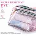 thumbnail image 5 of Sac Banane Transparent, Sacs Banane Mignons avec 3 Pochettes, Ceinture Réglable, Sacs de Taille, 5 of 5