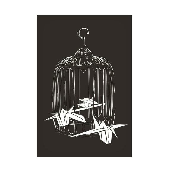 Trademark Fine Art jay stanley  Origami Birds Canvas Wall Art