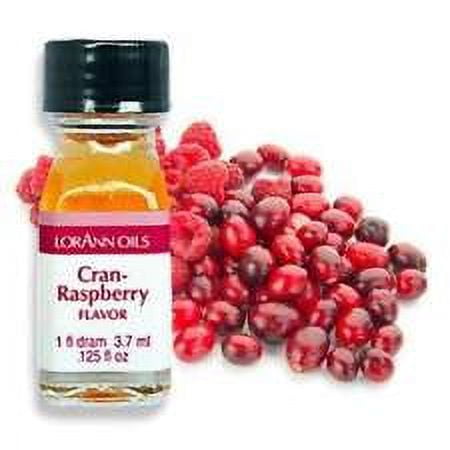 Lorann Oils Cran-Raspberry 1 Dram Super Strength Flavor Extract Candy Baking Includes 1 Dram Dropper And Recipe Card