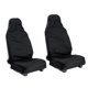 thumbnail image 1 of 2 protectores universales de fundas de asiento de nailon impermeables para vehículos de vehículos (negro), 1 of 3
