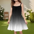 thumbnail image 2 of Ruyang Girls Gradient Color Halter Dress Sleeveless Backless Ruffles Pleated Summer Dresses Teen Kids Smocked Casual Dresses, 2 of 6