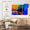 thumbnail image 5 of Elephant Stock Rainbow Blast Abstract Wall Art - Horizontal Multi Panel Canvas - Living Room Wall Decor - Abstract Multi Panel - Blue And Pink Decor By Pol Ledent - 74" x 48", 5 of 8