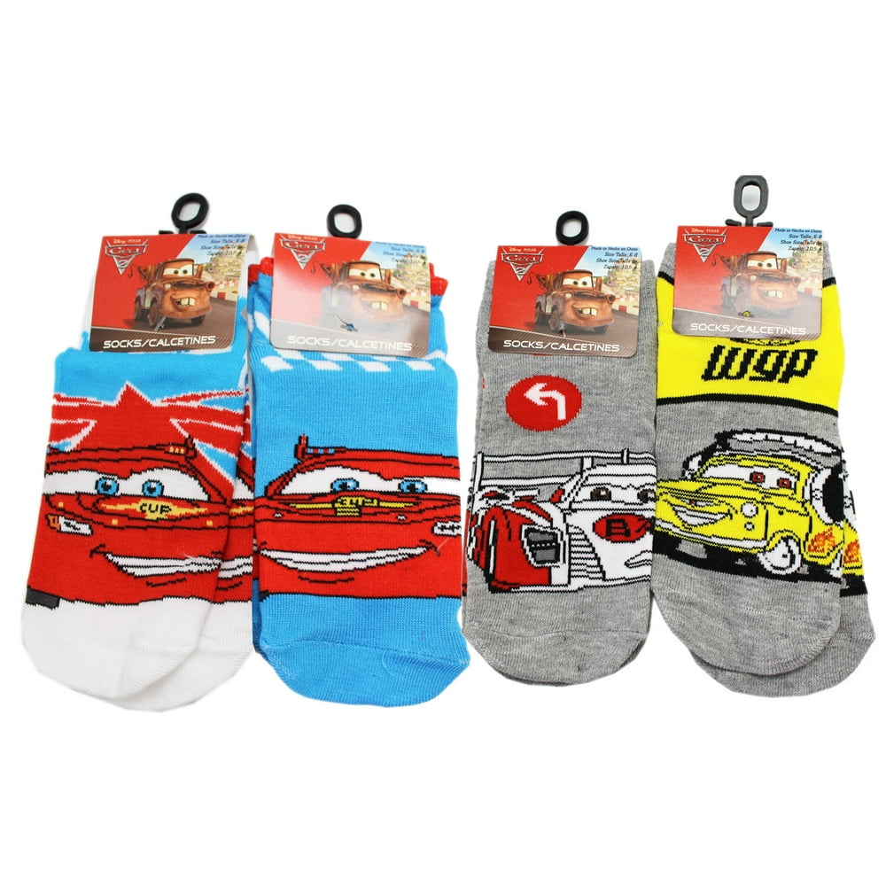 Disney Pixar Disney 's Cars 2 Assorted Character Kids Socks (Size 68