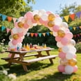 thumbnail image 5 of 30Pcs 12 Inch Pastel Pink Pearl White Metallic Gold Balloons, Light Pink Gold Balloons Set for Birthday Party Decorations, 5 of 7