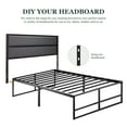 thumbnail image 4 of Amolife Twin Size Metal Platform Bed Frame with 14" Under Bed Storage, 4 of 9