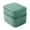 Green, variant on Watch Storage Box Convenient Zipper Closure Portable Wristwatch Display Case Black
