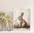 thumbnail image 2 of Qisvanset 12x16 Inch Antique Rabbit Sketch Canvas Wall Art, Woodland Vintage Animal Nursery Home Wall Decor, 2 of 8