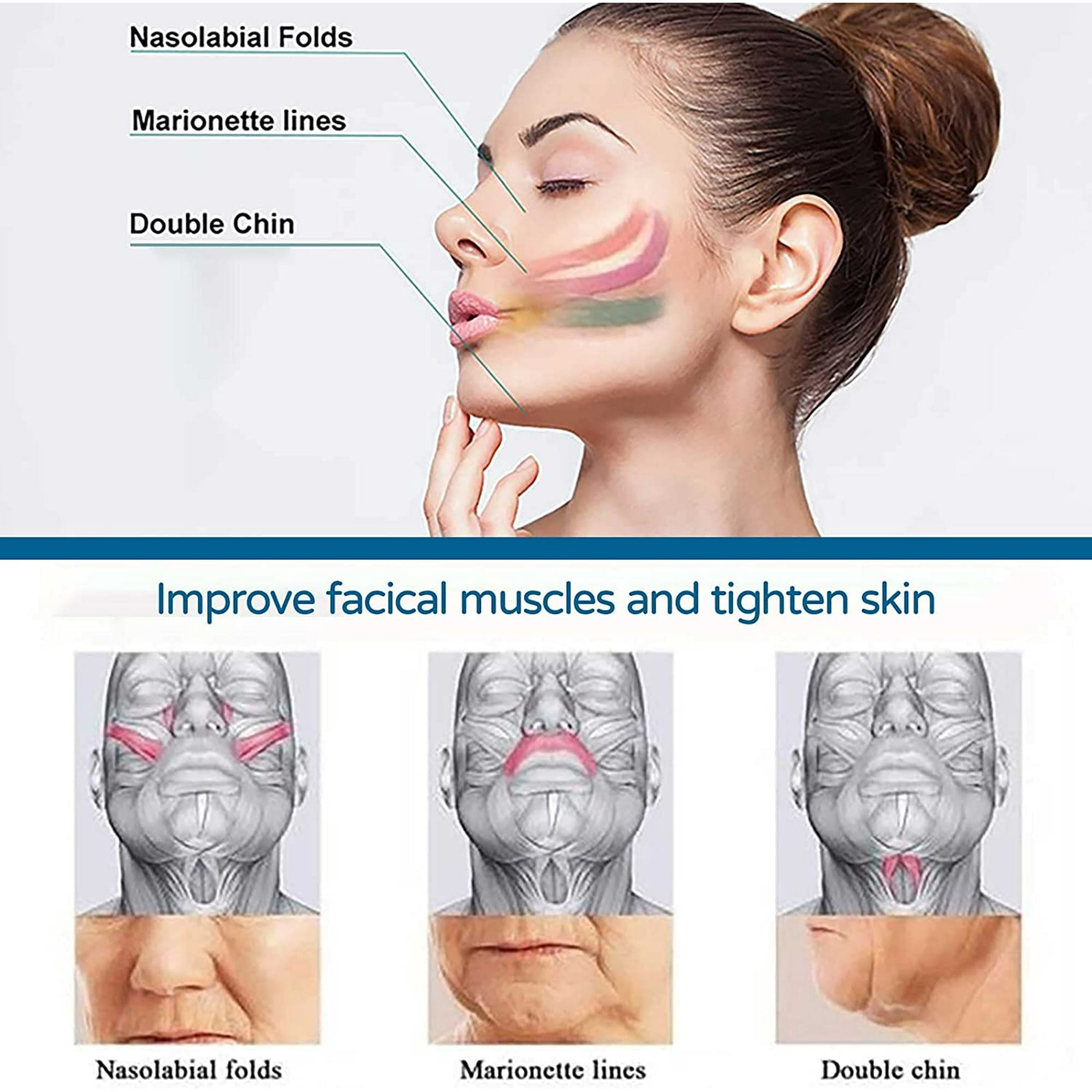 Jaw Exerciser 6 Pieces Jaw Exerciser Double Chin Fitness Jaw That Helps Strengthen Your Jaw Jaw Exercise Trainer Facial Beauty Tool black white gray Walmart