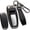 Black Metal Frame-long-black, variant on Key Fob Cover Compatible with Fit for Audi A3 A6 A8 E-Tron S3 RS6 RS7 SQ7 SQ8, Metal Key Case, Leather Key Fob Protector, Keychain Case Holder Protector
