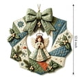 thumbnail image 4 of Fabric Poke Wreath DIY Kit, Christmas Wreath DIY Kit for Adults, Door Hanging Holiday Craft Decor with Bow, 4 of 6