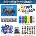 thumbnail image 2 of Birthday Decorations for Boys,Happy Birthday Decorations with Banner Balloons Cake Topper Blue Party Decorations Party Supplies for Men, 2 of 5