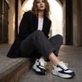 thumbnail image 4 of Cushionaire Score Platform Sneakers for Women, Lightweight Tennis Shoes with Adjustable Laces and Memory Foam, Wide Widths Available, 4 of 16