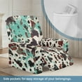 thumbnail image 3 of Xixirimido Cowhide Pattern Recliner Slipcovers 4-Pieces Lazyboy Covers Couch Chair Cover Non Slip Reclining with Storage Pockets Furniture Protector for Home Living Room, 3 of 8