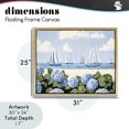 thumbnail image 4 of Stupell Industries Coastal Sails & Hydrangeas Gold Floating Frame Canvas Art, 31 x 25, by Sisi and Seb, 4 of 8