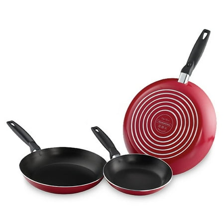 Tramontina 3-Pack Nonstick Saute Pan Set, Red