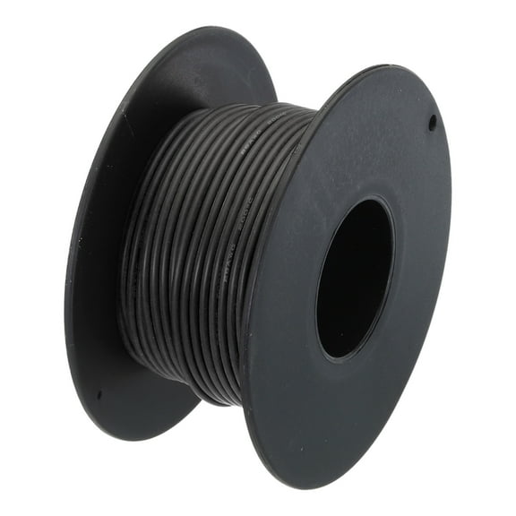 Uxcell 26 Gauge Silicone Wire 26AWG Electrical Wire Stranded Tinned Copper High Temp Hookup Spool 49.2ft Black