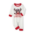 thumbnail image 3 of DuAnyozu Family Matching Pajamas Set Christmas PJ's Sleepwear Printed Top and Striped Bottom, 3 of 4