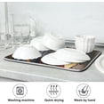thumbnail image 7 of FREEAMG Cat Driver Dish Drying Mat for Kitchen Counter, Ultra Absorbent Reversible Microfiber Dishes Drying Rack Pad Heat-resistant Mats 18x24in, 7 of 7