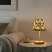 YAZAOO Table Lamp Creative Regal Floral Elegance Pattern Simple Pattern Night Light