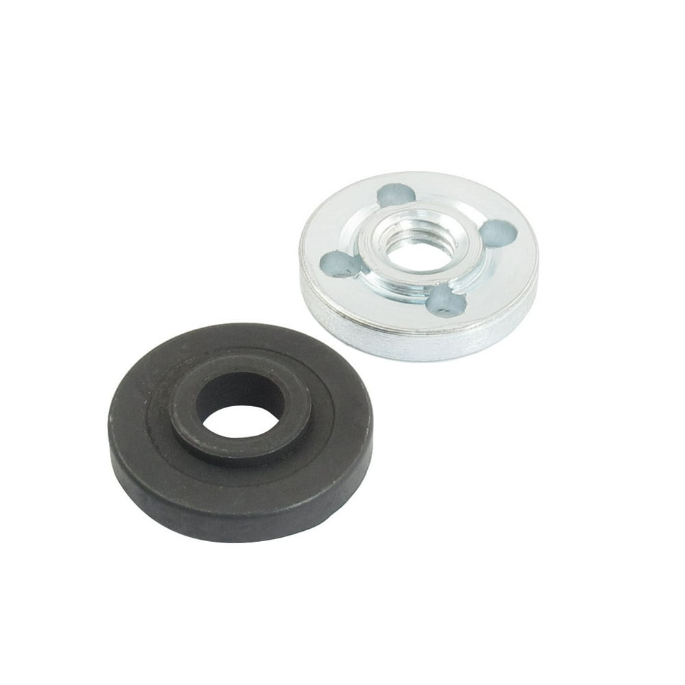 Unique Bargains 2 x Angle Grinder Round Clamp Inner Outer Flange Set