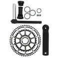 thumbnail image 3 of Mountain bike crank crankset mountain bike crank integrated chainring mountain bike crankset bike hollow integrated crank MTB Bike Crankset Hollow Integrated Double Chainrings ANGGREK Otros, 3 of 8