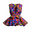 CL2, variant on Women's African Traditional V Neck Sleeveless Tops Ankara Printed Tie Belt Blouses Shirt