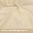 thumbnail image 2 of Uxcell Outdoor Curtains for Patio Waterproof, 150W x 108L Inch Heavy Gazebo Curtains for Outdoor Patio, Porch, Sunlight [Cream, Grommet Top], 2 of 7