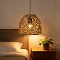 thumbnail image 4 of 7.48in Iron Wire Pendant Lampshade Vintage Hanging Light Cover for Ceiling Lighting Decor, Industrial Handwoven Metal Cage Lamp Shade for Kitchen Living Room, 4 of 6