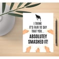thumbnail image 4 of Koyal Wholesale Funny Congratulations Jumbo Card With Envelope, Absolutely Smashed It, Graduation Greeting Card, 4 of 5