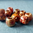 thumbnail image 6 of 100pcs Wooden Beads Large Hole Mixed For Macrame Jewelry Crafts Making NEW, 6 of 7