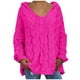 thumbnail image 2 of Pntutb mujeres moda suelta gran tamaño Color sólido capucha manga larga suéter tops Pntutb Pntutb-725, 2 of 8