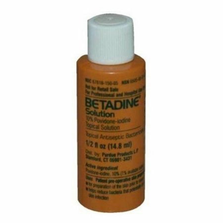 Betadine 10% Providone Iodine Topical Solution, 0.5 Oz, 2 Pack