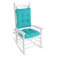 thumbnail image 5 of Klear Vu Solarium Indoor/Outdoor Rocking Chair Pad Seat and Seatback Cushion Set, Blue, 5 of 5
