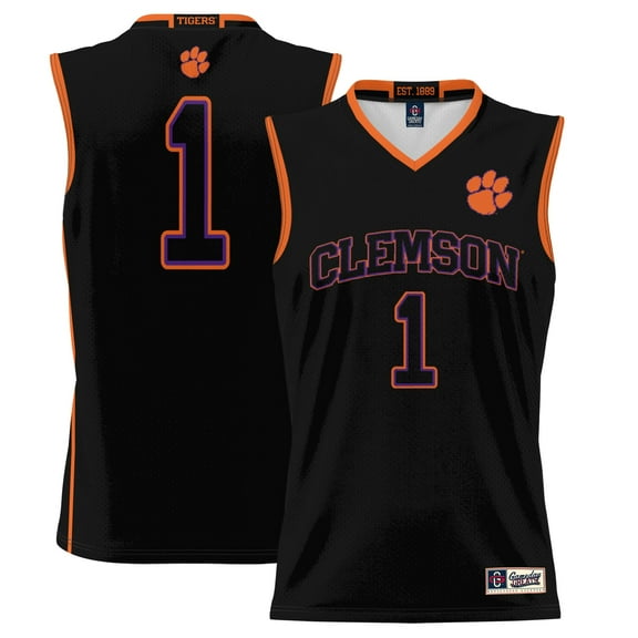 Youth GameDay Greats #1 Black Clemson Tigers Lightweight Basketball Jersey