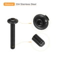 thumbnail image 4 of Unique Bargains Flanged Button Head Socket Cap Screws, 25 Pack M4x25mm 304 Stainless Steel Bolts, 4 of 5
