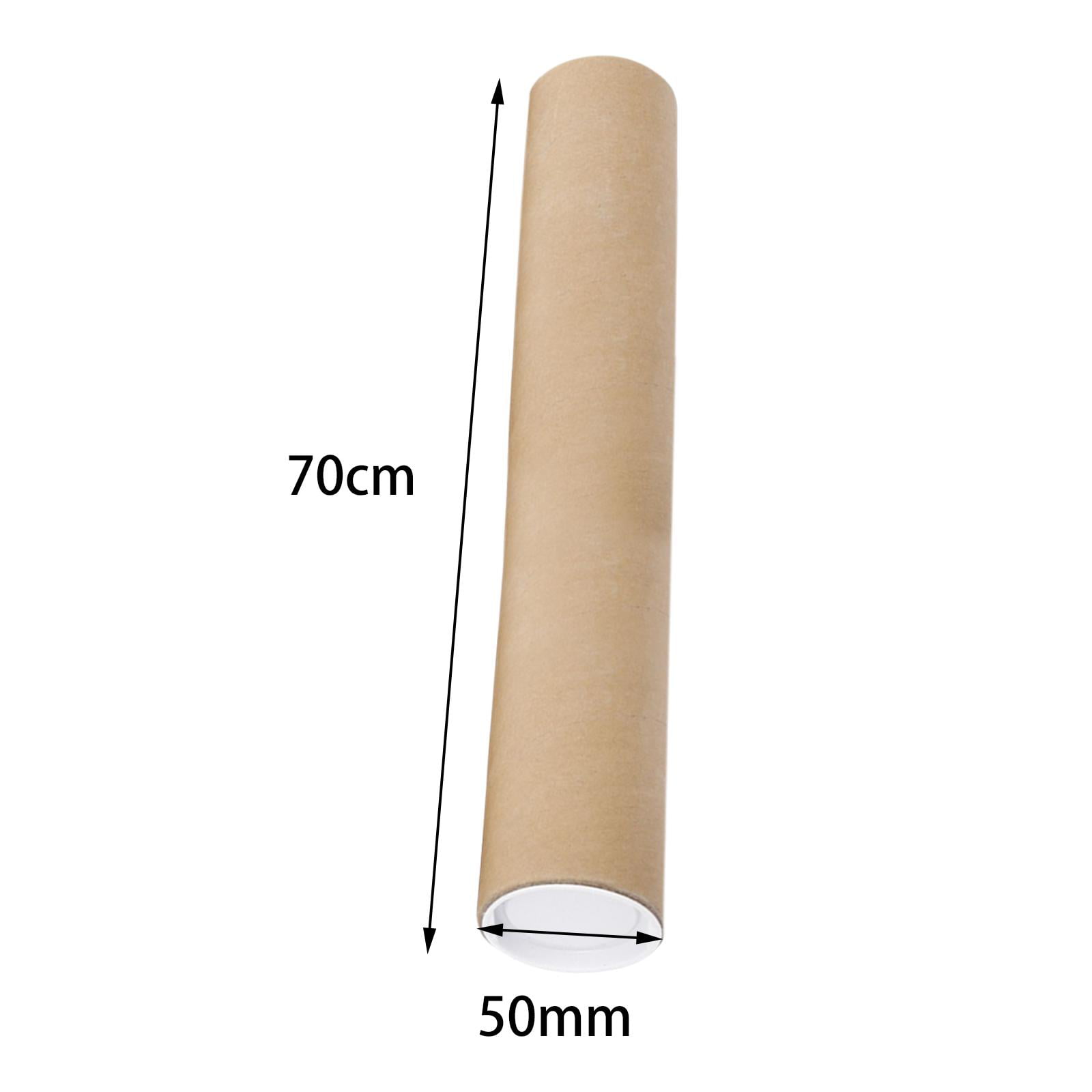 10 Brown Postal Tubes, Poster Packaging Tubes Dimensions 550mm X