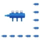 thumbnail image 2 of Greeniant Divisor de acuario, tanque de peces, distribuidor de aire, derivación traqueal, adaptador de bomba de oxígeno de un solo orificio, 3 Cabeza 10piezas, 2 of 6
