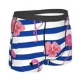 thumbnail image 3 of Balery Pink Flamingo Men's Boxer Briefs, Soft and Breathable Cotton Underwear with nylon Waistband-Medium, 3 of 9