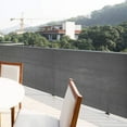 thumbnail image 3 of Balcony Privacy Screen 1x5M Balcony Safety Protection Cover Ventilated Weatherproof Balcony Net Fence 1 MM Aperture With 10 Ties Grey, 3 of 11