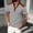 (Casual 48)Gray, variant on Men's Short Sleeve T-Shirts Summer Stand-up Collar Henley T-Shirt Waffle Texture Color Casual Half-Button Loose Block Daily Office Outdoor Lounge Street Home Wear Sports Tops